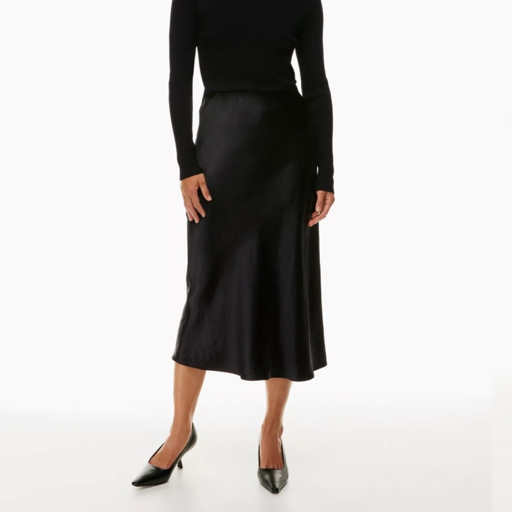 Aritzia Babaton Slip Maxi Skirt Black, size 2